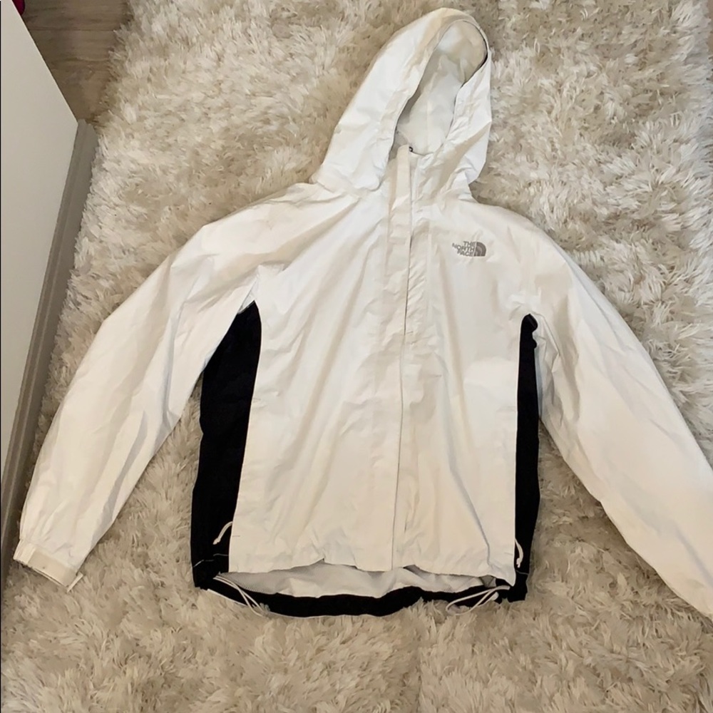 North Face white rain jacket - Picture 1 of 8